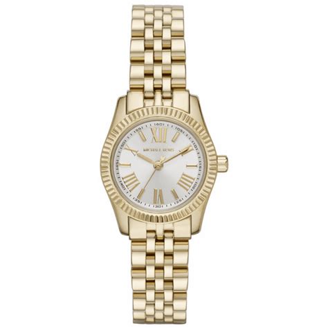 Michael Kors Ladies Gold Petite Lexington Watch .